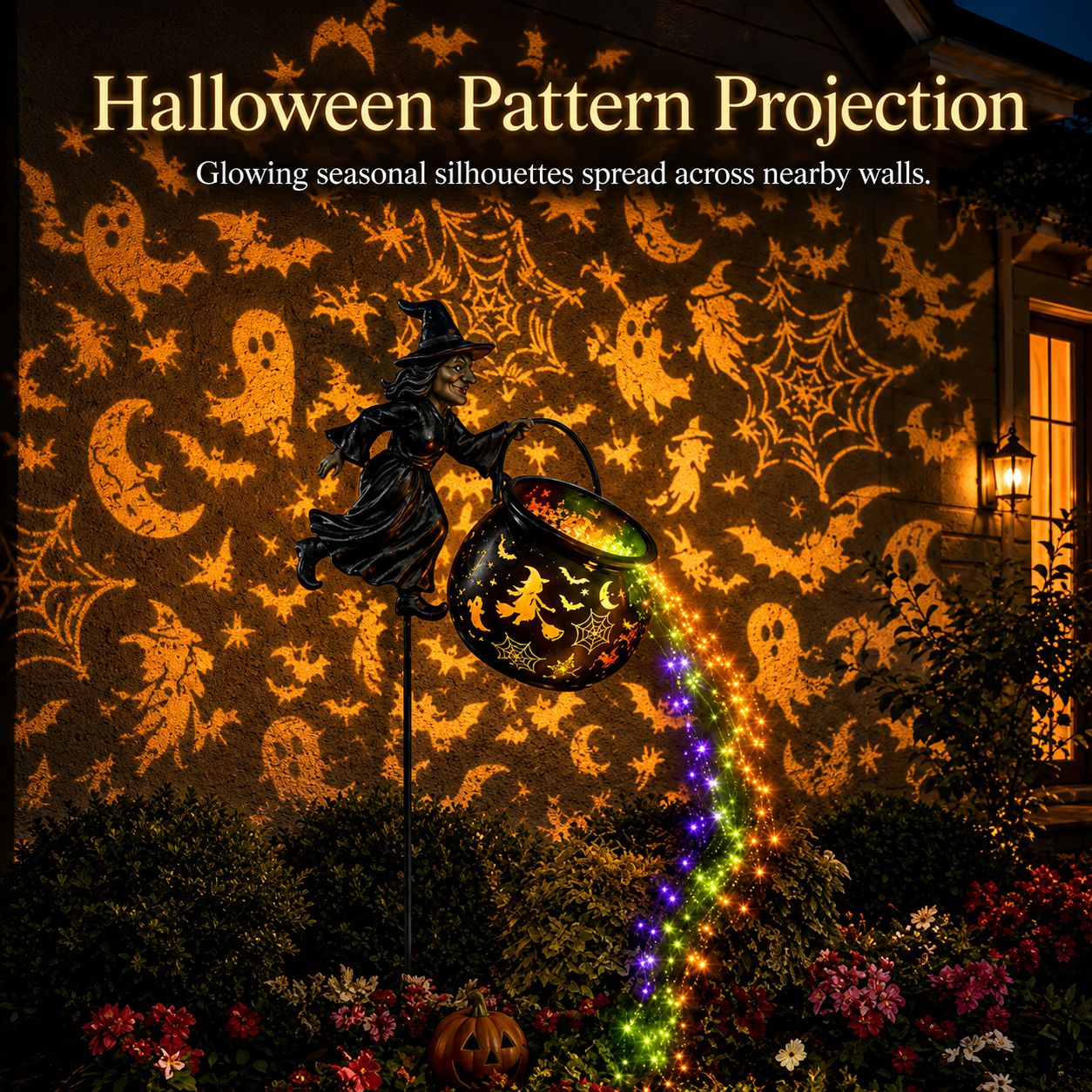🎃 🎁Today 60% OFF🎁Halloween Witch Cauldron Garden Lamp