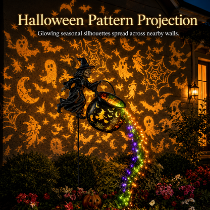 🎃 🎁Today 60% OFF🎁Halloween Witch Cauldron Garden Lamp