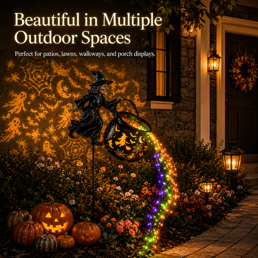 🎃 🎁Today 60% OFF🎁Halloween Witch Cauldron Garden Lamp