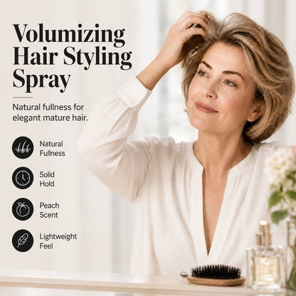 90ml Fluffy Hair Shaping Spray Long Lasting Volumizing Mist with Peach Fragrance